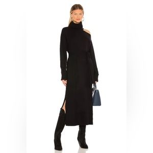 Paige - Raundi Shoulder Cutout Dress in Black - Medium NWT